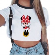 Polera Minnie Mouse Camiseta Moda Vestuario Manga Corta